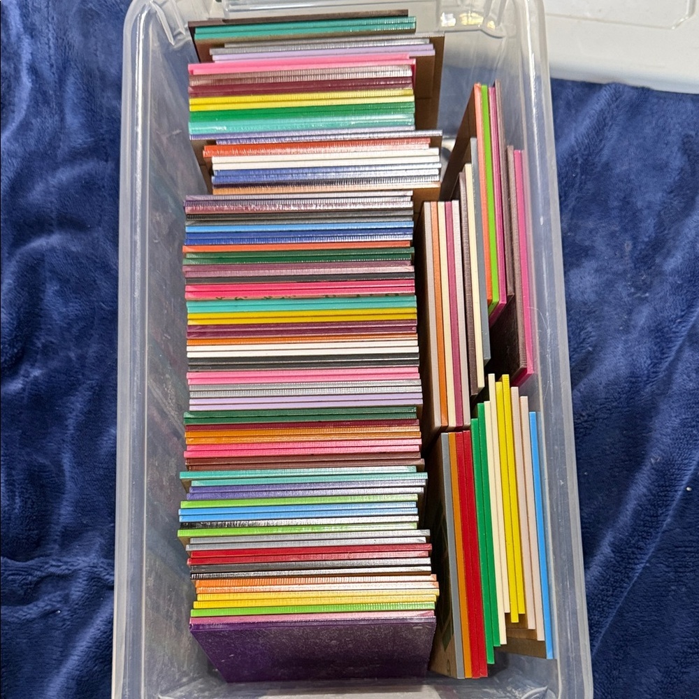 Assorted Colored casting acrylic 4x4 Squares - Multicolor Pack